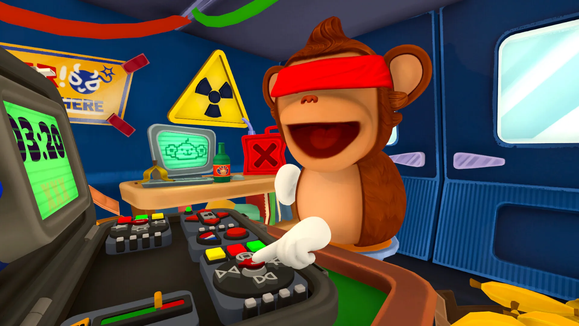 Aksi kocak para pemain berparalel jadi monyet dalam game puzzle bom Bombanana.